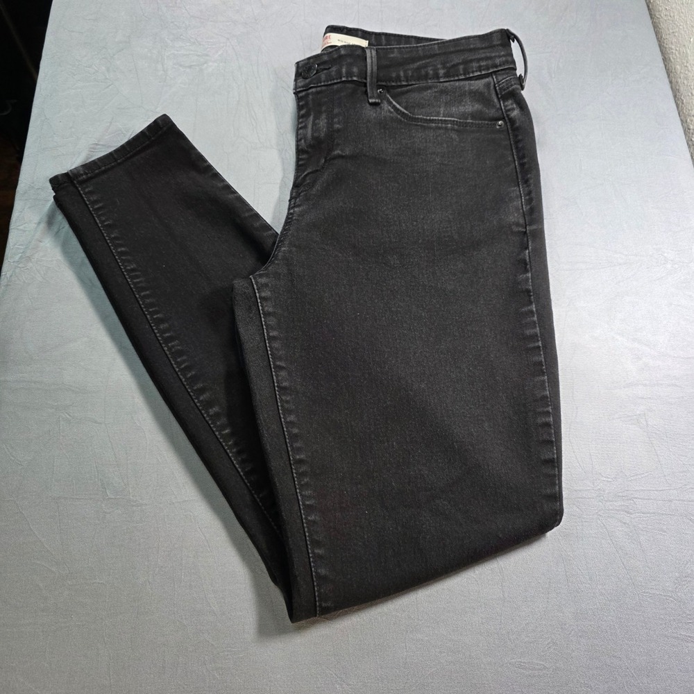 Signature by Levi Strauss & Co Womens Mid-Rise Skinny Jeans Black 8M‎ W29